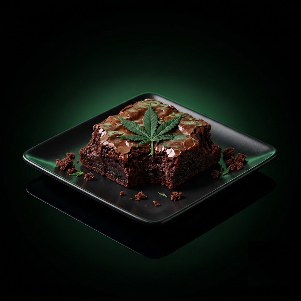 Space Brownie, angebissen