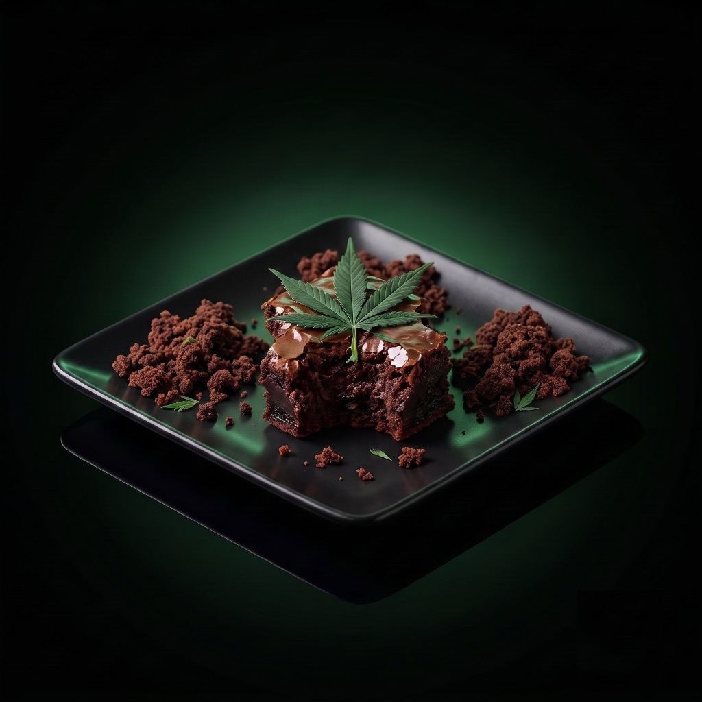 Space Brownie, halb gegessen